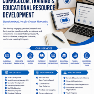 I Will Design Engaging Workshops, Training Programs, Curricula, and Social Emotional Learning Educational Resources
